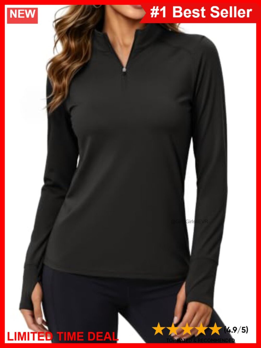 Quarter Zip Fleece Pullover Athletic Running Sweatshirt